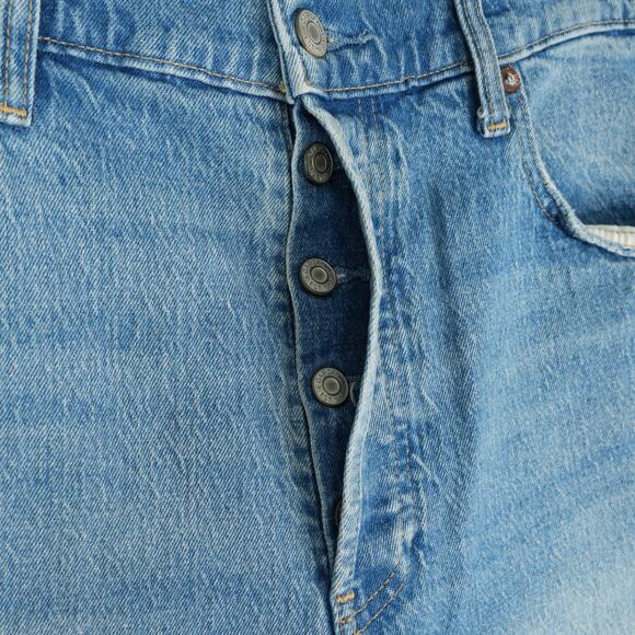 Gap Jeans Womens 32x26 Blue Cropped Ankle Cheeky Straight Button Fly High Rise - Picture 9 of 14